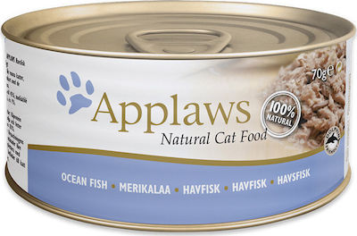 Applaws Natural Cat Food Wet Food for Adult Cat in Can with Fish 70gr