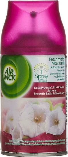 Airwick Refill for Spray Device Aνταλλακτικο Freshmatic with Fragrance Smooth Satin & Moon Lilly 250ml