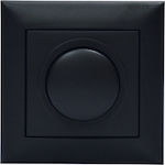 Solomon Recessed LED Complete Dimmer Switch Rotary 200W Black