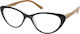 Eyelead E204 Women's Reading Glasses +1.50 in Black color E204 Ε 204