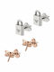 Emporio Armani Heritage Set Earrings made of Steel Gold Plated