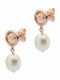 Emporio Armani Essential Earrings made of Steel Gold Plated with Stones & Pearls