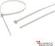 Elematic Plastic Cable Ties 200mmx2.6mm In White Colour 100pcs 5207CE