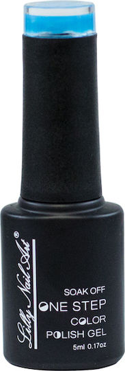 Lilly Nail Art Semi-Permanent Nail Polish 018 Sea Blue 018 Sea Blue 5ml 1pcs