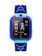 Kinder Digitaluhr mit GPS und Kautschuk/Plastik Armband Blau