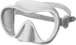 XDive Diving Mask Silicone Rainbow White in White color