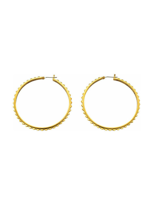 Guess Earrings Hoops Gold Plated