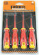 Finder Set 4 Electrician Screwdrivers with 4 Interchangeable Tips