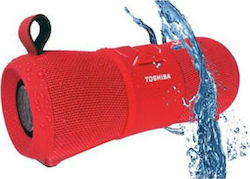 Toshiba TY-WSP200 Wasserdicht Bluetooth-Lautsprecher 12W mit Batterielaufzeit bis zu 9 Stunden Rot