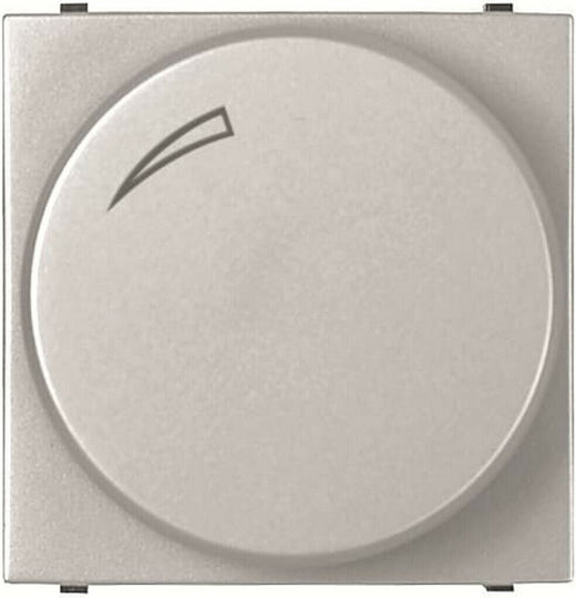 Abb Zenit Recessed LED Front Dimmer Switch Rotary 100W Silver
