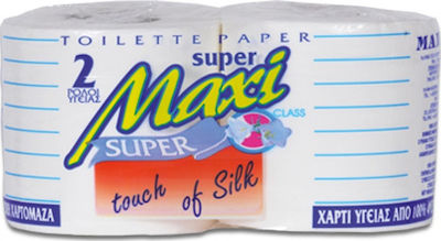 Maxi Χαρτί Υγείας Super Touch Silk 2 Ρολά 2 Φύλλων 150gr