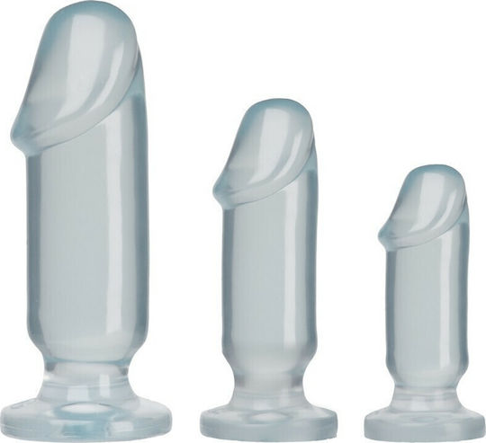 Doc Johnson Crystal Jellies Anal Starter Kit Dopuri Anale Module Transparente 3buc