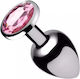 Booty Sparks Booty Sparks Gem Anal Plug Medium Анална тапа Medium Сребриста 8.1см