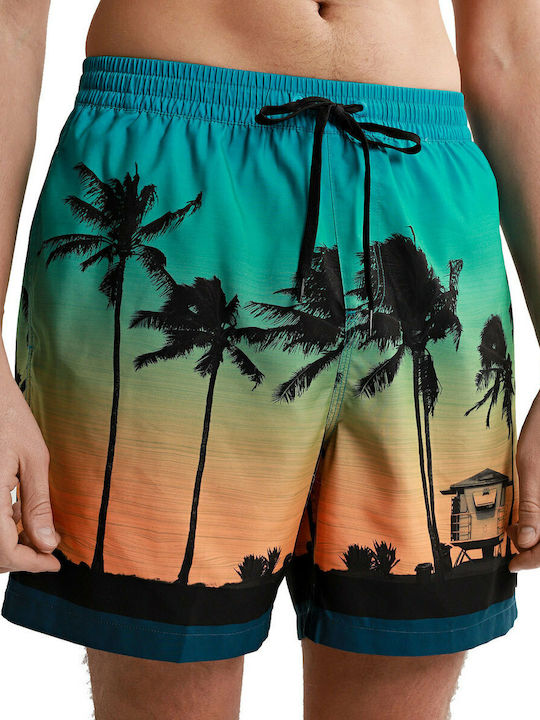 Quiksilver Paradise 17 Men's Swimwear Printed Bermuda Multicolour