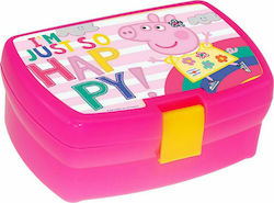 Diakakis Kids Lunch Plastic Box 0.8lt Pink L16xW11xH6.5cm