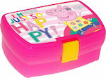 Διακάκης Plastik Kinder Lebensmittelbehälter Peppa Schwein 0.8Es Rosa 16 x 11 x 6.5Stück