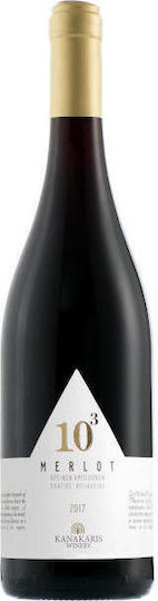 Oinopoieio Kanakari Wine 10 to the 3 Merlot Red Dry 750ml