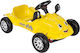 Happy Herby Kids Foot-to-Floor Car One-Seater with Pedal Yellow