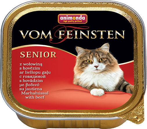 Animonda Senior Wet Food for Senior Cats in Trays with Beef Grain-Free 100gr