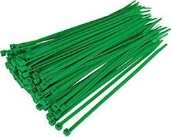 Sapiselco Δεματικά Καλωδίων Πλαστικά 140mmx3.5mm σε Πράσινο χρώμα (100τμχ)
