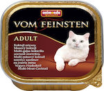 Animonda Adult Nasses Katzenfutter für Katze in Tablett mit Kalb 100gr