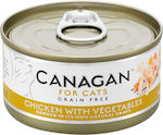 Canagan Κονσέρβα Wet Food for Adult Cats In Can with Chicken / Vegetables 1pc 75gr