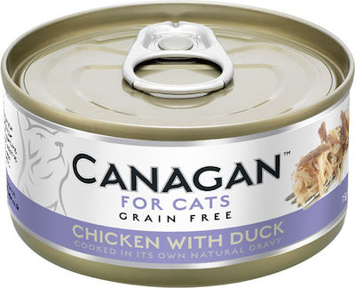 Canagan Κονσέρβα Wet Food for Adult Cats In Can with Chicken / Duck 1pc 75gr