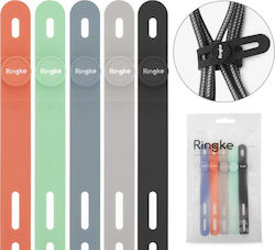 Ringke Pack of 5pcs Multicolour Velcro Cable Ties ACSI0001