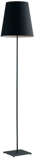 Fan Europe I-ELVIS-PT Floor Lamp H155xW34cm. with Socket for Bulb E27 Black