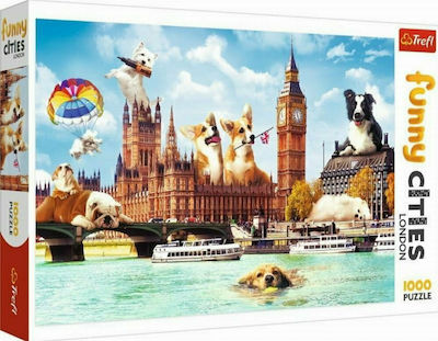 Puzzle Funny Cities London Dogs 2D 1000 Κομμάτια