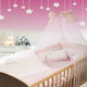 Dimcol Mosquito Net Crib Princess Tulle 1214016801503319 Pink 490x160cm