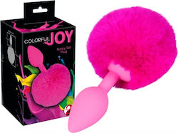 You2Toys Colorful Joy Bunny Tail Plug Πρωκτική Σφήνα Φούξια 6cm