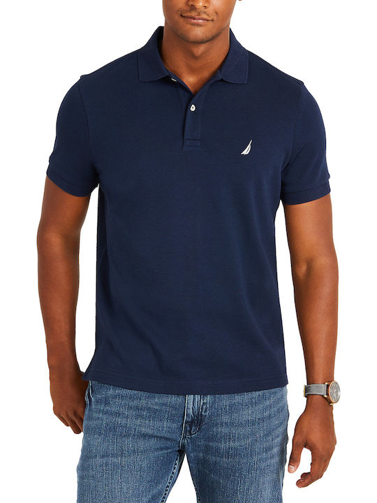Nautica Polo Μπλούζα Κοντομάνικη Navy Μπλε