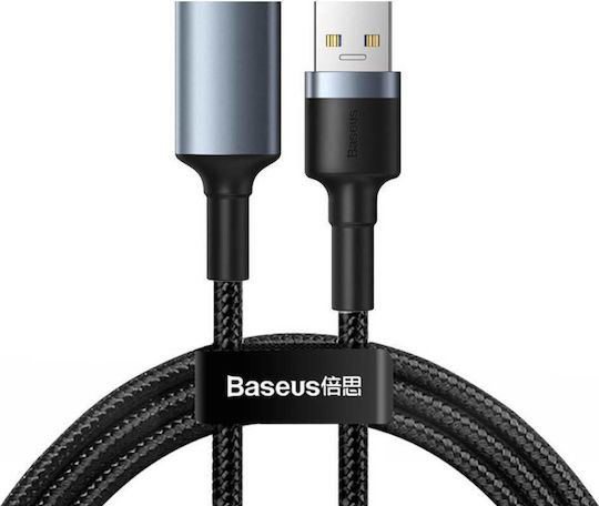 Baseus USB 3.0 Kabel USB-A-Stecker - USB-A-Buchse Schwarz 1m CADKLF-B0G