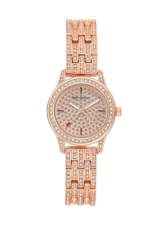 Juicy Couture Γυναικείο Ρολόι 26mm Μπαταρίας με Χρυσό Μεταλλικό Μπρασελέ