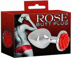 You2Toys Rose Butt Plug Silver 7cm