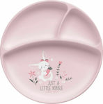 Stephen Joseph Baby Food Plate Bunny made of Silicone Pink SJ119715