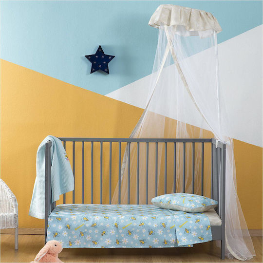 Zouzounia Crib Mosquito Net Bee Beige Zouzounia Crib Mosquito Net Bee Beige