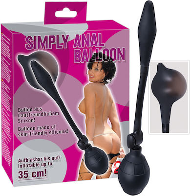 You2Toys Simply Anal Balloon Πρωκτικό Dildo σε Μαύρο χρώμα 8.5cm