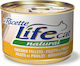 Lifecat Natural Nassfutter für Erwachsene Katzen in Dose mit Huhn 150gr