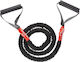 Trendy Sport Power Sleeve Resistance Band Gymtube Hard with Handles Black 1.4m