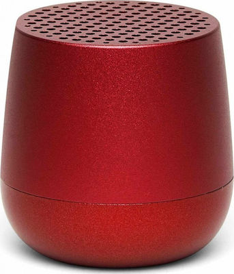 Lexon Mino Waterproof Bluetooth Speaker 3W with Battery Duration up to 2 hours Red