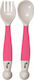 Bo Jungle Baby Set with Fork Flexible made of P...