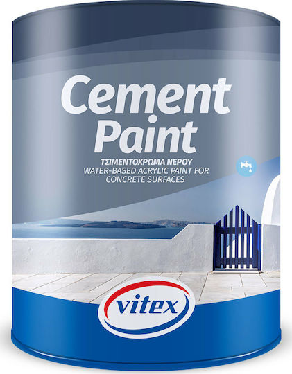 Vitex Cement Paint Τσιμεντόχρωμα Ακρυλικό Λευκό 750ml