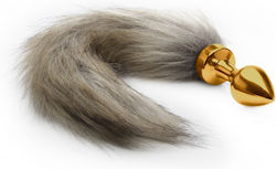 Shots Fox Tail Buttplug Πρωκτική Σφήνα Χρυσή 3cm