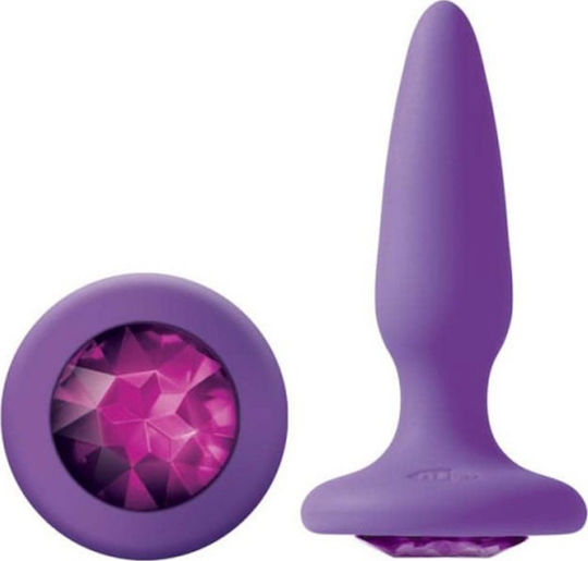 Ns Novelties Glams Gem Анална тапа Small Purple 6.8см