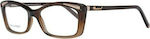 Dsquared2 Plastic Eyeglass Frame Butterfly Brown DQ5109 050