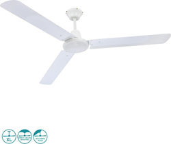 Globo Lighting Ferro Ventilator de Tavan 142cm Alb