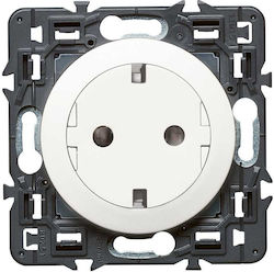 Legrand Celiane Single Power Socket White