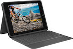 Logitech Rugged Folio Flip Cover με Πληκτρολόγιο Graphite (iPad 2019/2020/2021 10.2'')